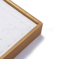 100-Slot Imitation Leather Jewelry Ring Organizer Display Trays&nbsp;CON-G023-16