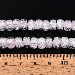 Luminous Handmade Silver Foil Glass Beads Strands&nbsp;FOIL-N029-02B-02