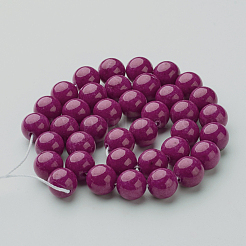 Natural Mashan Jade Round Beads Strands&nbsp;X-G-D263-8mm-XS12