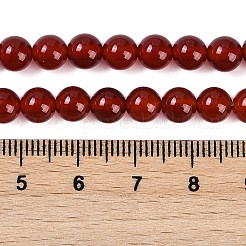 Natural Carnelian Beads Strands&nbsp;G-G338-6mm-01