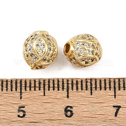 Brass Cubic Zirconia Beads&nbsp;KK-L251-65G