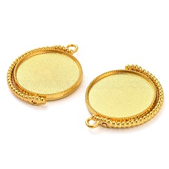 Zinc Alloy Pendant Cabochon Settings&nbsp;X-FIND-NH0001-13B-G