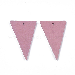 Spray Painted Wood Pendants&nbsp;WOOD-T017-01B