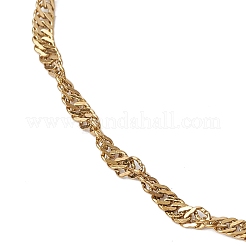 304 Stainless Steel Singapore Chain Bracelet Makings&nbsp;AJEW-JB01321-01