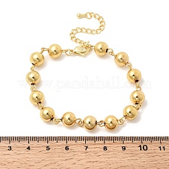 Brass Round Link Chains Bracelets for Women&nbsp;BJEW-H639-12G
