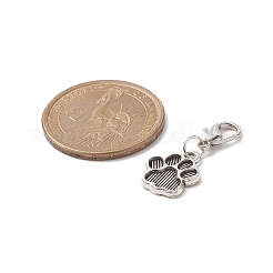 Bear Paw Print Alloy Pendant Decorations&nbsp;HJEW-JM00890
