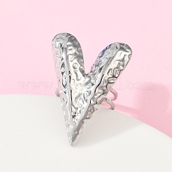 304 Stainless Steel Cuff Rings&nbsp;RJEW-D306-05P