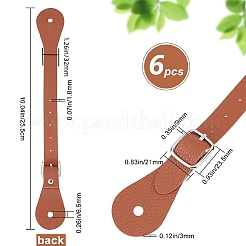 6Pcs PU Leather Spur Straps&nbsp;FIND-GF0009-27B