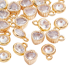 20Pcs 2 Style Brass Charms&nbsp;KK-BC0007-01
