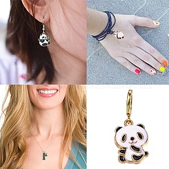 32Pcs 8 Style Alloy Enamel Pendants&nbsp;ENAM-SZ0002-54