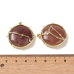 Constellation Natural Strawberry Quartz Pendants&nbsp;G-A300-C