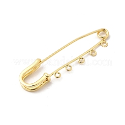 Brass Brooch Findings&nbsp;KK-I364-37G