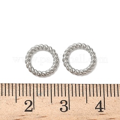 304 Stainless Steel Twisted Ring Linking Rings&nbsp;STAS-L300-005C-P