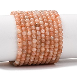 Natural Sunstone Beads Strands&nbsp;G-K423-A02-4mm