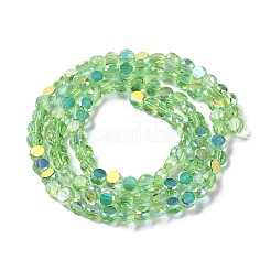 Transparent Electroplate Glass Beads Strands&nbsp;GLAA-Q099-I01-04