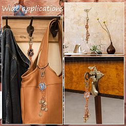 4Pcs Natural Mixed Gemstone Keychain&nbsp;HJEW-PH01540