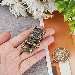 1PC Tibetan Style Wolf Shaped Brass Shackle Clasps&nbsp;FIND-HY0002-78