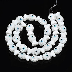 Handmade Lampwork Beads Strands&nbsp;LAMP-N021-41-A06