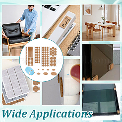 240Pcs 7 Styles Self-adhesive Cork Sheets&nbsp;AJEW-GA0008-65