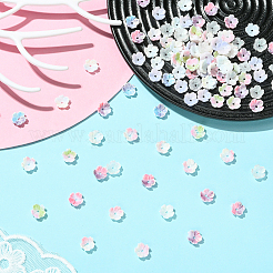 100Pcs Flower Luminous Resin Cabochons&nbsp;MRMJ-CJ0001-36