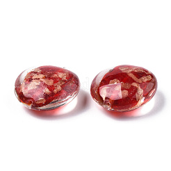 Handmade Gold Sand Lampwork Beads&nbsp;LAMP-N031-01-06
