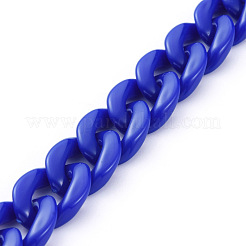 Handmade Opaque Acrylic Curb Chains&nbsp;AJEW-JB00662