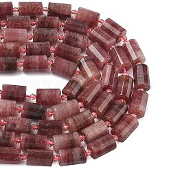 Natural Strawberry Quartz Beads Strands&nbsp;G-G453-E11-10x14mm