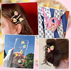 55Pcs 11 Styles Opaque Resin Decoden Flower &  Fruit Cabochons&nbsp;RESI-CJ0004-10