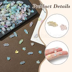 200Pcs 10 Colors Crown Resin Cabochons&nbsp;MRMJ-CJ0001-22