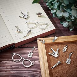 128Pcs 8 Style Tibetan Style Alloy Big Pendants&nbsp;TIBEP-FH0001-16