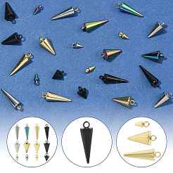 24Pcs 12 Styles 304 Stainless Steel Pendants&nbsp;STAS-FS0002-24