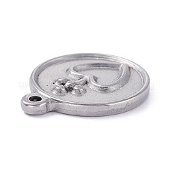304 Stainless Steel Pendant Cabochons for Enamel&nbsp;STAS-P288-18P