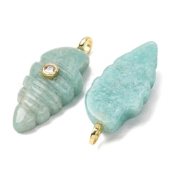 Natural Amazonite Carved Pendants&nbsp;G-H357-04G-04
