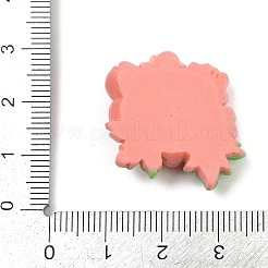 Opaque Resin Flowers Cabochons&nbsp;RESI-R463-02D