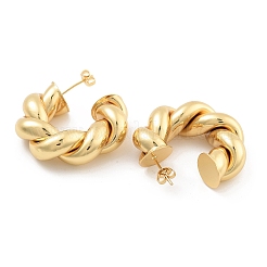 Rack Plating Brass Stud Earrings&nbsp;EJEW-C108-03G