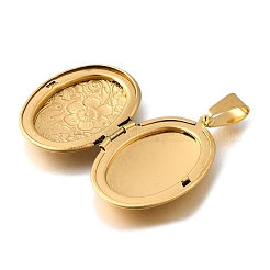 316 Stainless Steel Locket Pendants&nbsp;STAS-O132-02G