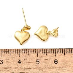 Brass Dangle Stud Earrings&nbsp;EJEW-R018-11G