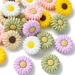 20Pcs Daisy Food Grade Eco-Friendly Silicone Focal Beads&nbsp;SIL-CJ0001-07