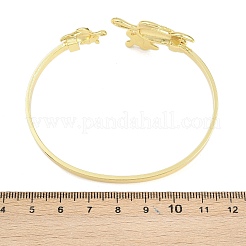 Marine Organism Brass Cuff Bangles for Women&nbsp;BJEW-D368-03L-G