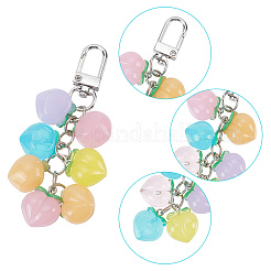 Peach Acrylic Pendant Keychain&nbsp;KEYC-DR0001-07