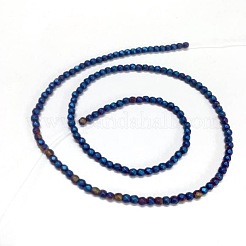 Electroplate Non-magnetic Synthetic Hematite Beads Strands&nbsp;G-J169C-4mm-03