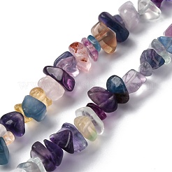 Natural Fluorite Chip Bead Strands&nbsp;G-M205-08