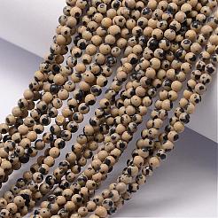 Natural Dalmatian Jasper Bead Strands&nbsp;G-K146-28-3mm