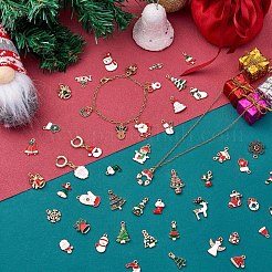 50Pcs Christmas Alloy Enamel Pendants&nbsp;JX265A