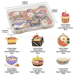 30Pcs 7 Styles Alloy Enamel Pendants&nbsp;ENAM-FS0003-22