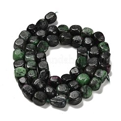 Natural Ruby in Zoisite Beads Strands&nbsp;G-P497-01E-51