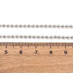 2MM Brass Ball Chain Necklaces&nbsp;MAK-L045-07P