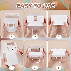 Cardboard Gift Handle Boxes&nbsp;CON-WH0086-136A
