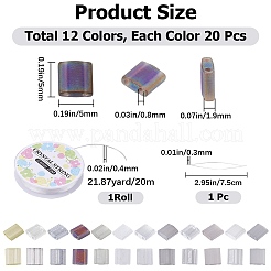 DIY Tile Bracelet Making Kit&nbsp;DIY-CN0002-64C