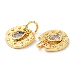 Brass with Cubic Zirconia Pendants&nbsp;KK-K332-23G